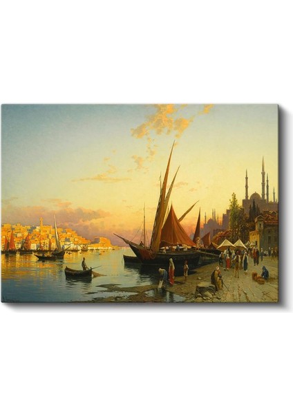 Istanbul Silueti - Altın Boynuz Manzarası Kanvas Tablo fiyatları