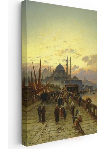 Istanbul Silueti - Tarihi Yarımada Manzarası Kanvas Tablo modelleri