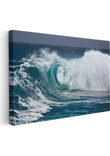 Okyanus Dalgası - Turkuaz Sulardan Yükselen Güç Kanvas Tablo modelleri