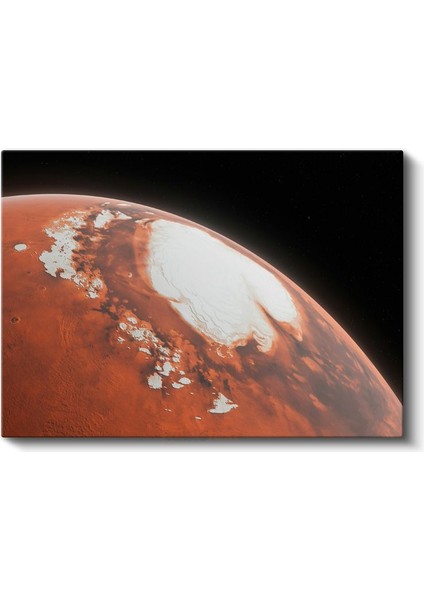 Mars Manzarası - Kızıl Gezegenin Kutup Bölgesi Kanvas Tablo fiyatları