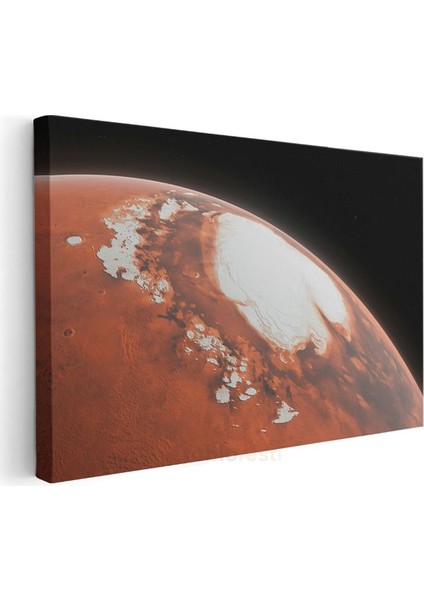 Mars Manzarası - Kızıl Gezegenin Kutup Bölgesi Kanvas Tablo modelleri