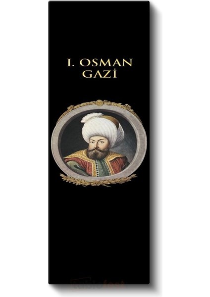 Osmanlı Padişahı - I. Osman Gazi Portresi Kanvas Tablo fiyatları