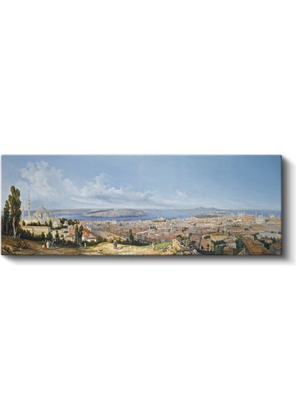 Istanbul Manzarası - Tarihi Yarımada Panoramik Görünüm Kanvas Tablo fiyatları