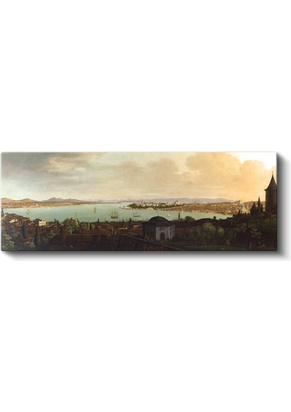 Istanbul Manzarası - Tarihi Yarımada ve Boğaz Görünümü Kanvas