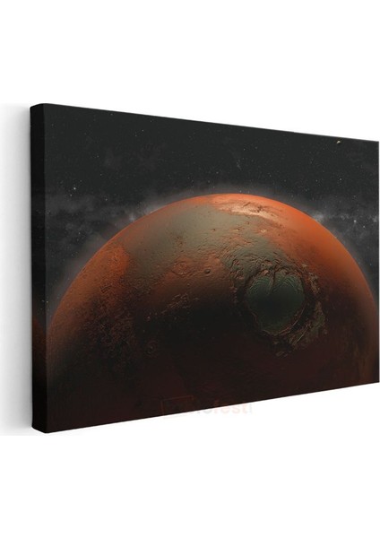 Mars - Kızıl Gezegen Krater Manzarası Kanvas Tablo modelleri