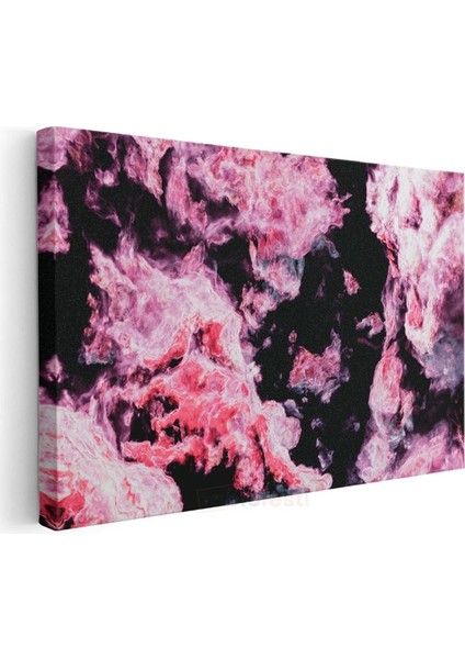 Nebula Patlaması - Pembe Kozmik Enerji Dalgaları Kanvas Tablo modelleri