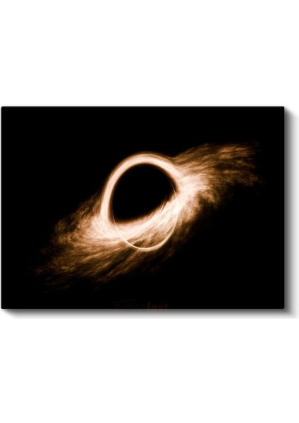 Kozmik Işık - Altın Halkası ile Kara Delik Kanvas Tablo fiyatları