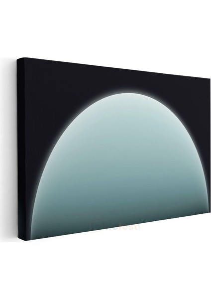 Uranus - Turkuaz Gezegenin Huzur Veren Görüntüsü Kanvas Tablo