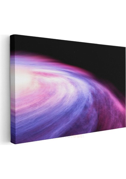 Kozmik Bulutsu - Mor ve Pembe Tonlarında Uzay Harikası Kanvas Tablo modelleri