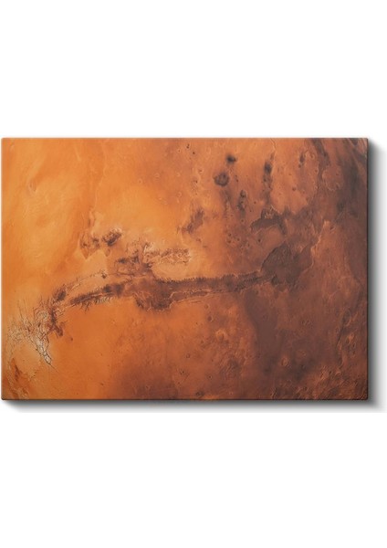 Mars Manzarası - Kızıl Gezegenin Gizemli Yüzey Oluşumları Kanvas Tablo fiyatları