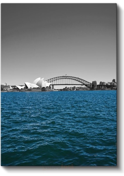 Sydney Opera Binası - Ikonik Liman Manzarası Kanvas Tablo fiyatları