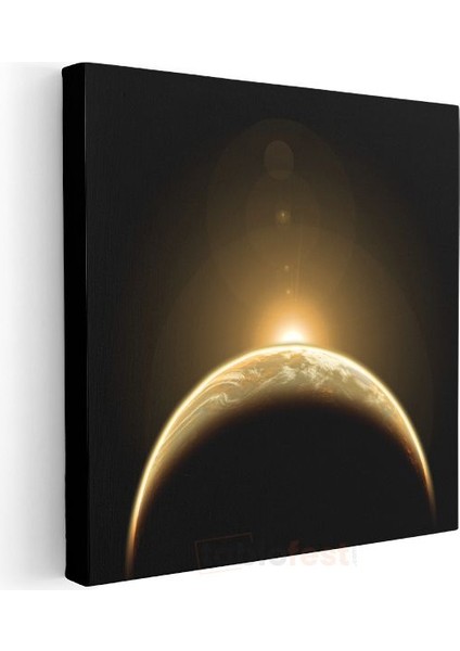 Altın Işık - Kozmik Gün Doğumu Kanvas Tablo modelleri