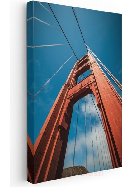 Golden Gate - Gökyüzüne Uzanan Kızıl Kule Kanvas Tablo modelleri