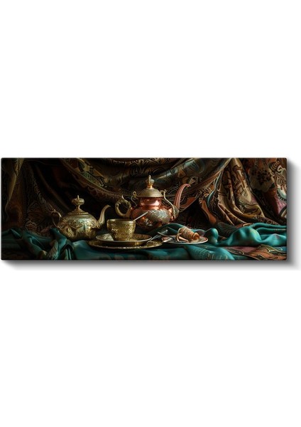 Doğu Esintisi - Geleneksel Çay Servisi Kanvas Tablo