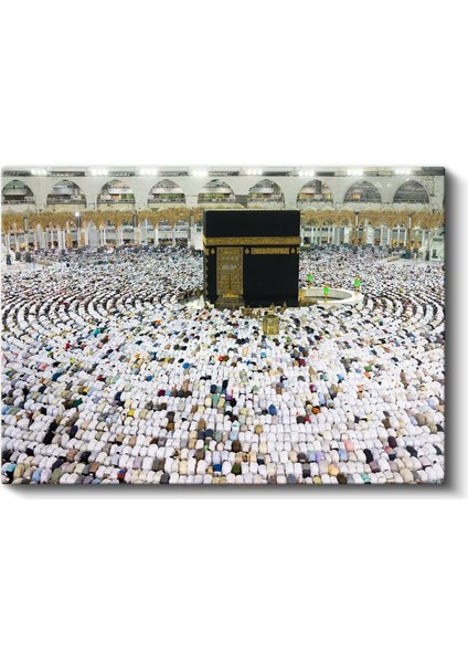 Kabe-I Şerif Manzarası - Hac Ibadeti ve Birlik Kanvas Tablo fiyatları