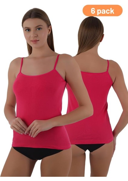 Kadın 6'lı Ribana Kumaş Ip Askılı Atlet Özel Kutusunda