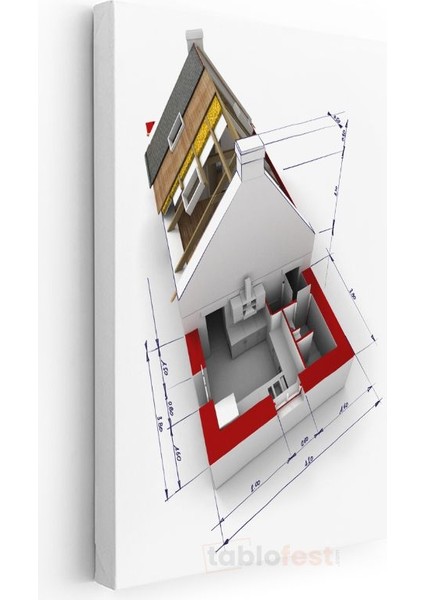 Mimar - 3D Ev Modelleme ve Görselleştirme Kanvas Tablo modelleri