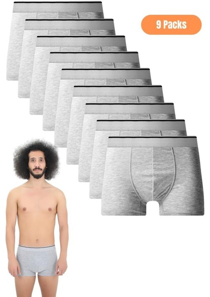 Erkek 9'lu Likralı Boxer Seti