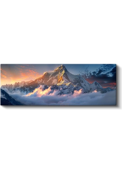 Bulutların Üstünde - Ihtişamlı Dağ Zirvesi Kanvas Tablo fiyatları