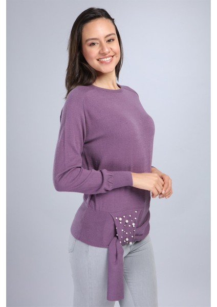 Kadın Önü İncili Bluz Lila 20-570 fiyatları