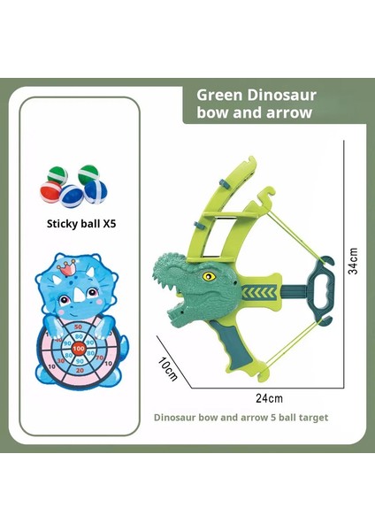 Montessori Spor Slingshot Hedef Yapışkan Top Dart Basketbol Masa Oyunları Eğitim Çocuk Dış Havesi Oyunu Toycolor: Blue Dinozaur (Yurt Dışından)