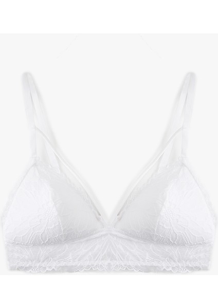 Dolgusuz Dantelli Detaylı Bralet Sütyen