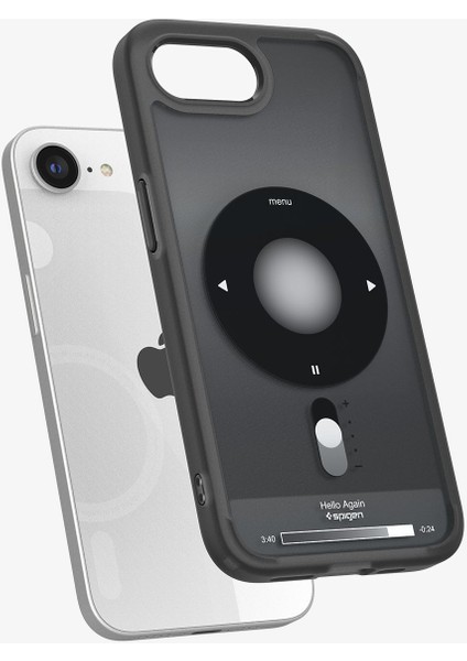 iPhone 16e Kılıf Ultra Hybrid MagFit MagSafe özellikli Classic Black - ACS09146 modelleri