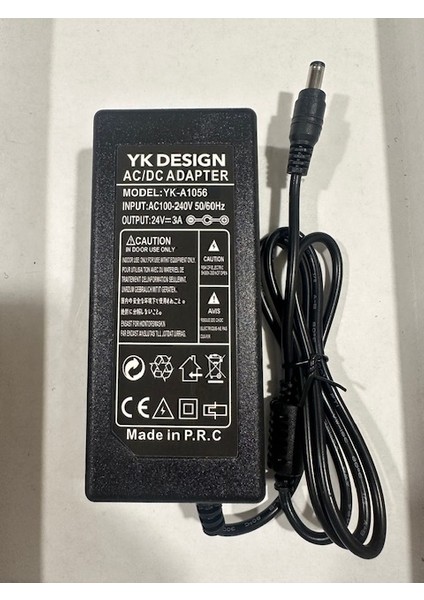 24 Volt 3 Amper Adaptör 24 Volt 3 Amper 5.5 mm 2.5 mm Adaptör