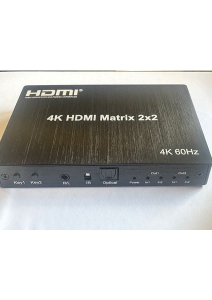 HDMI 2x2 Matrix Switch Splitter 2 Giriş 2 Çıkış HDMI Çoğaltıcı