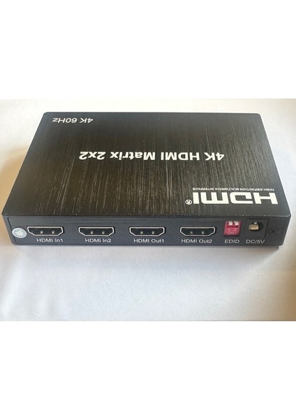 HDMI 2x2 Matrix Switch Splitter 2 Giriş 2 Çıkış HDMI Çoğaltıcı