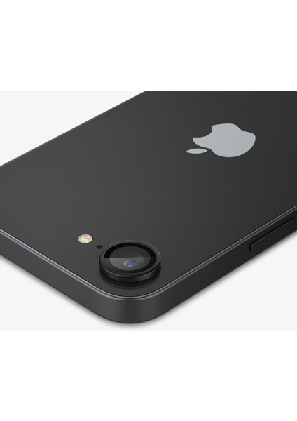 iPhone 16e Kamera Lens Camı Koruyucu Kolay Kurulum GLAS.tR EZ Fit Optik Pro (2 Adet) Black - AGL09279