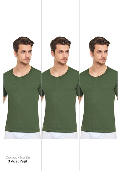 Erkek 3'lü Bisiklet Yaka Fanila Özel Ambalajlı Paketinde