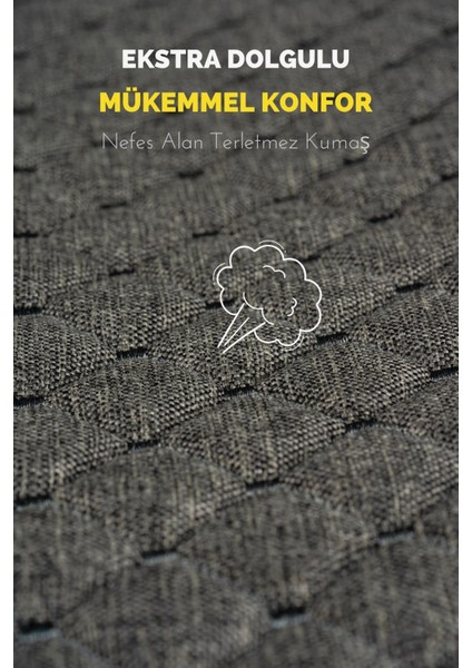 Proton 418ECARTEKS Terletmez Cepli Kaymaz Keten Oto Kılıf-Minder ( 7 Parça-Füme )