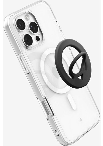 MagFit Dual Pop iPhone için Manyetik Telefon Tutucu MagSafe özellikli Ring Black OM105 - AMP08886
