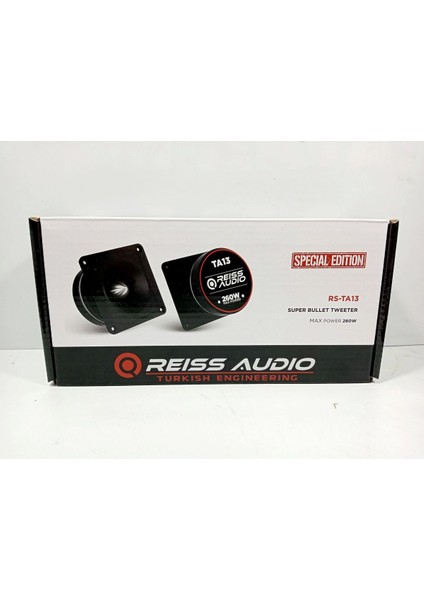 Dome Tweeter 10CM - Pro 260W 130RMS Tiz - RS-TA13 10CM Dome Tweeter