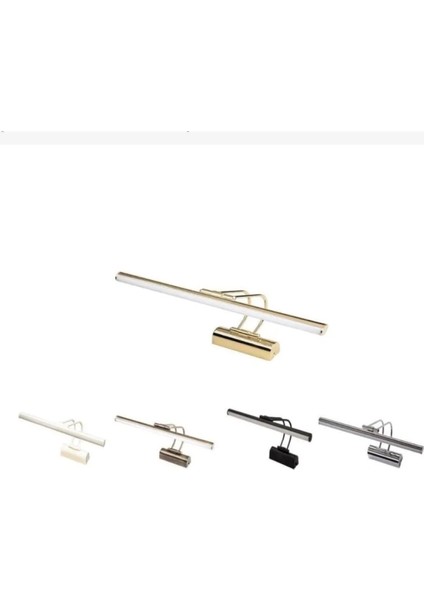 Krom Kasa Dekoratif Modern Banyo Aynası Tablo Duvar Resim Aydınlatma Fülüt Kuğu Aplik Beyaz Işık fiyatları