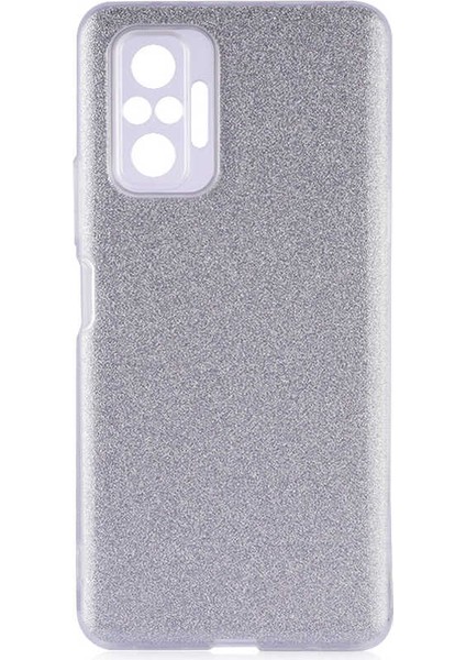 Xiaomi Redmi Note 10 Pro Kılıf Rntc Shining Silikon-Gri