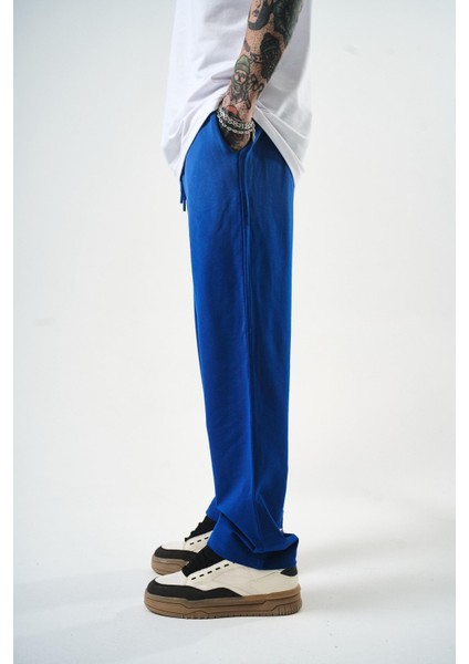 Erkek Sprey Baggy Eşofman Altı Saks modelleri