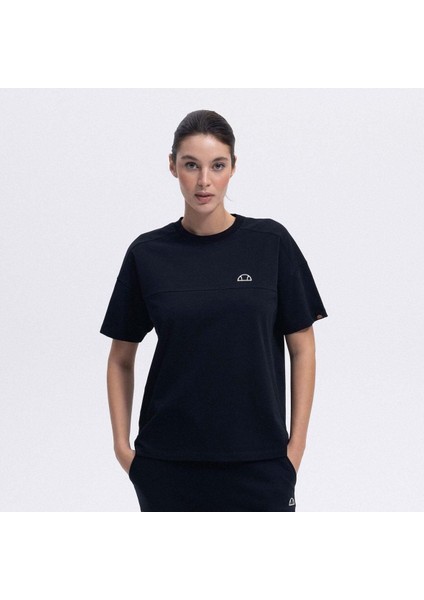 EF394-BK Oversize Tee Kadın T-Shirt - Siyah