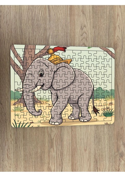 Çocuk Puzzle Ahşap 108 Parça Mobilya