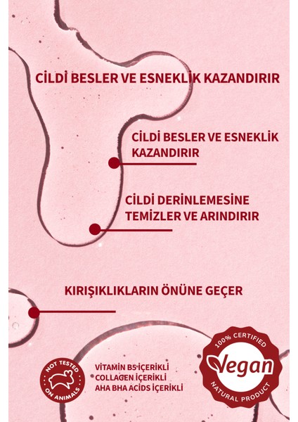 Tonik- Yağlı ve Karma Cilt - Aha Bha ve Vitamin İçerikli (Vegan) 200 ml