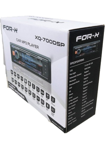 Xq 700DSP Profesyonel Tesisat Teyibi 3 Anfi Çıkışlı 4*60W Bluetooth