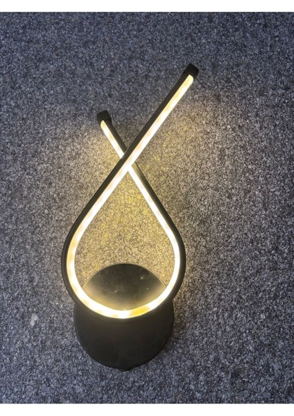 Şık Siyah Metal Aplik Dekoratif Aydınlatma Parçası, GU10 Duy Tipi