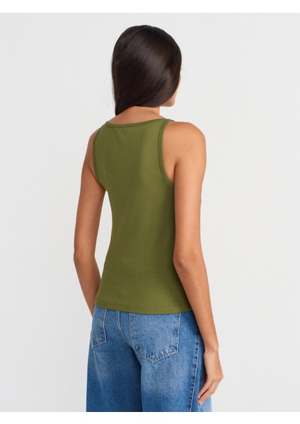 21048 Halter Yaka Top-Açık Haki fiyatları