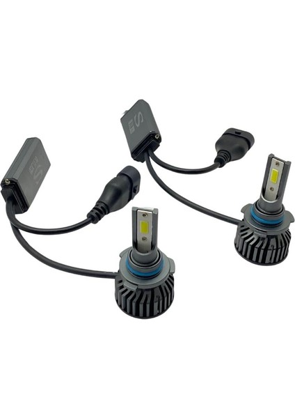 9V-32V Hb3 9005 Dob LED Xenon Far Ampul Seti V8 Canbus 6500K 8000 Lümen