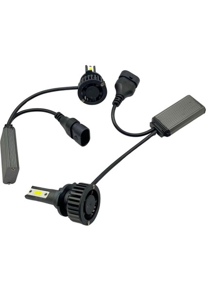 9V-32V Hb3 9005 Dob LED Xenon Far Ampul Seti V8 Canbus 6500K 8000 Lümen