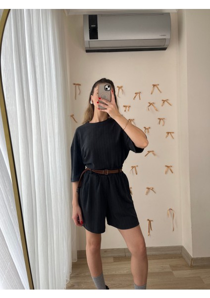 Modal Şort Tshirt Ikili Takım
