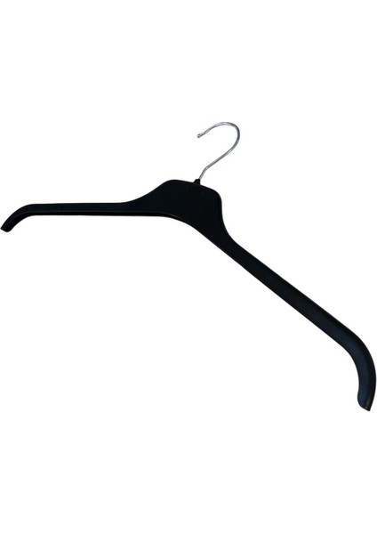Plastik Üst Giyim Askısı, Gömlek Askısı, Tişört Askısı, Bluz Askısı, Tunik Askısı, Siyah, 10 Adet fırsatları