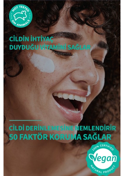 Vegan Nemlendirici Etkili Stick Güneş Kremi - 30 gr - 50 SPF - Uva + Uvb fiyatları