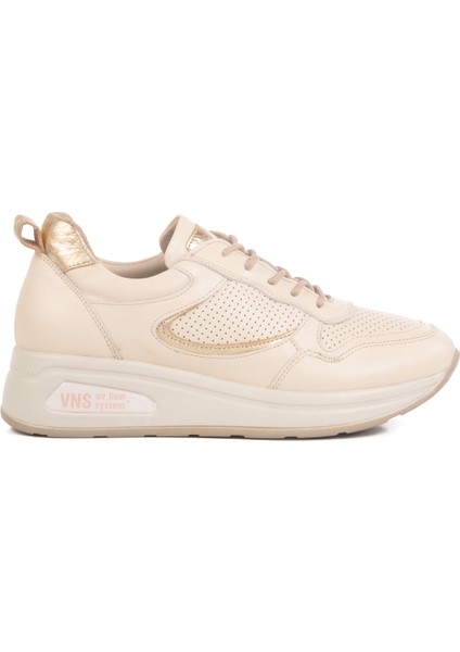 Bej Air Flow Hakiki Deri Kadın Casual Ayakkabı 2216654Y Z